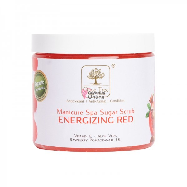 Peeling pentru maini Olive Tree Spa Clinic Manicure Spa Sugar Scrub Energizing Red 200 gr